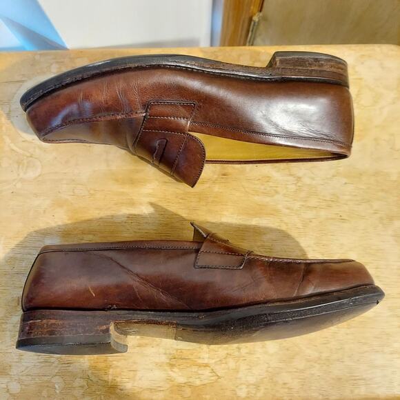 Bexley France Wembley Classic Men\'s US 12 (FR 45) Brown Leather Loafers